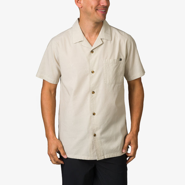 reef All Men's Apparel & Accessories Harold Camp Shirt Abbey Stone