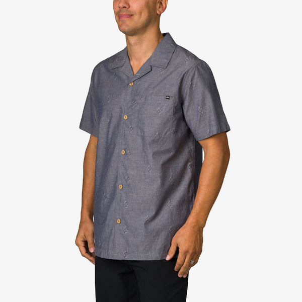 Reef All Men's Apparel & Accessories Harold Camp Shirt Crown Blue