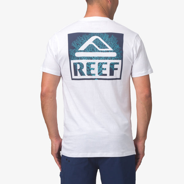 Reef All Men's Apparel & Accessories Seafan Tee White