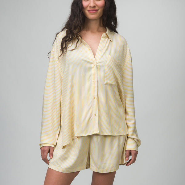 reef All Women's Apparel & Accessories Ellie Button Up Misted Yellow Stripe
