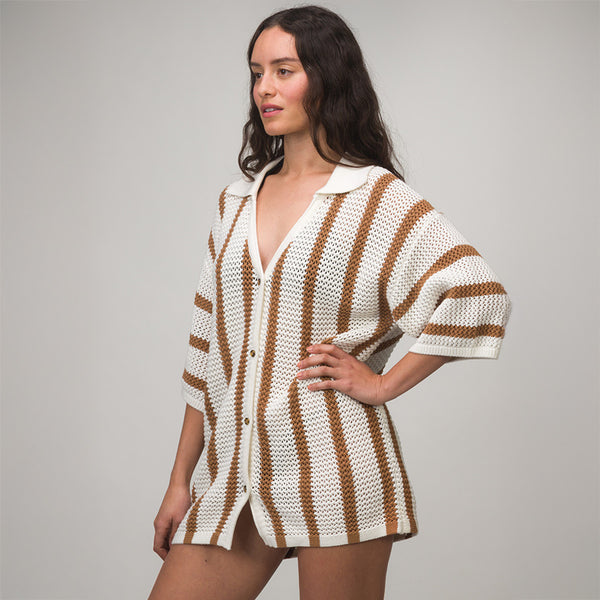 Reef All Women's Apparel & Accessories Mika Button Down Top Tobacco Brown