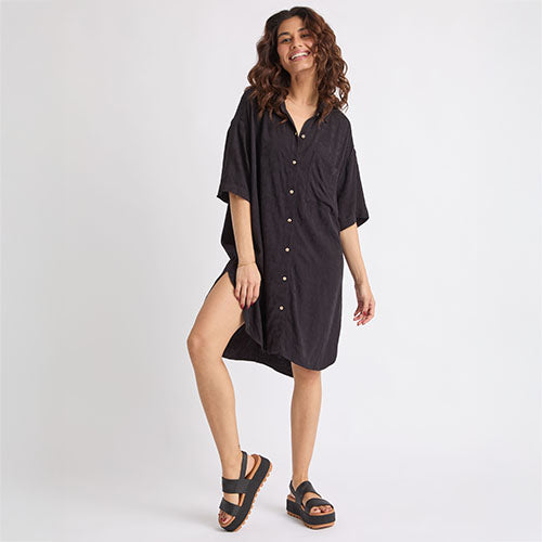 reef All Women's Apparel & Accessories Ollie Shirt Dress Caviar