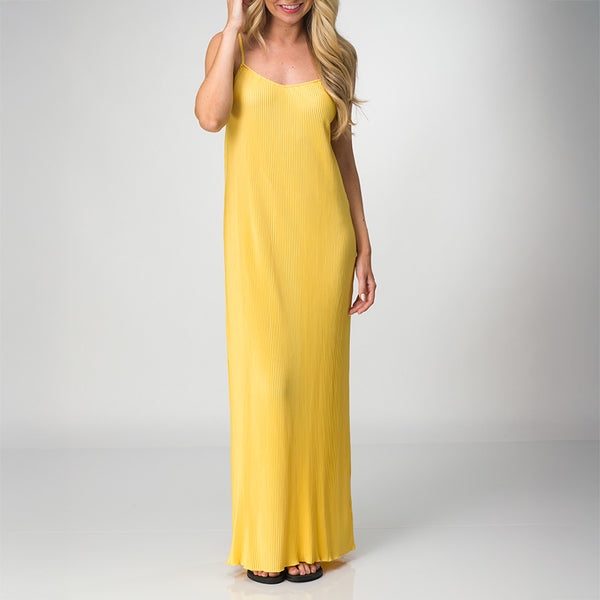 reef All Women's Apparel & Accessories Plisse Dress Misted Yellow