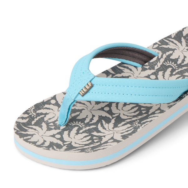 Reef Boys' Sandals (5-10 Years) Kids Ahi Light Blue Palm