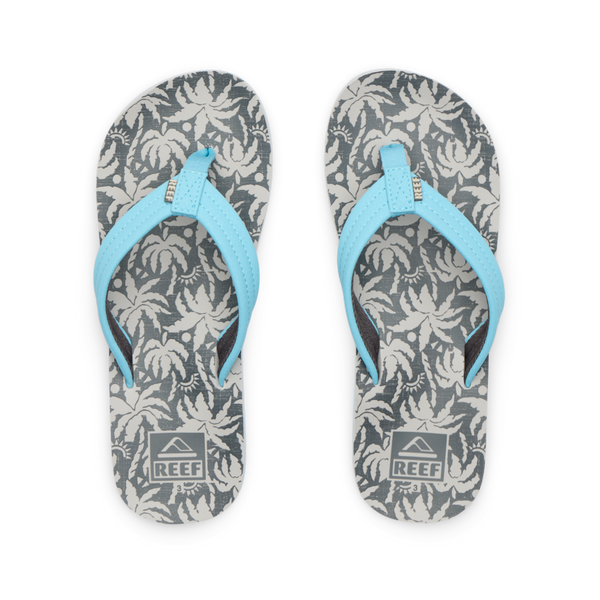 reef Boys' Sandals (5-10 Years) Kids Ahi Light Blue Palm