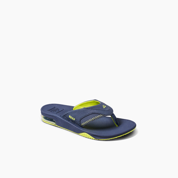 Reef Boys' Sandals (5-10 Years) Kids Fanning Lime/Navy