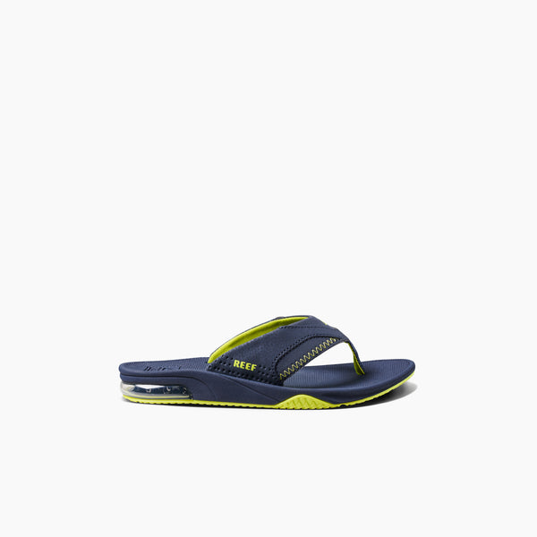 Reef Boys' Sandals (5-10 Years) Kids Fanning Lime/Navy