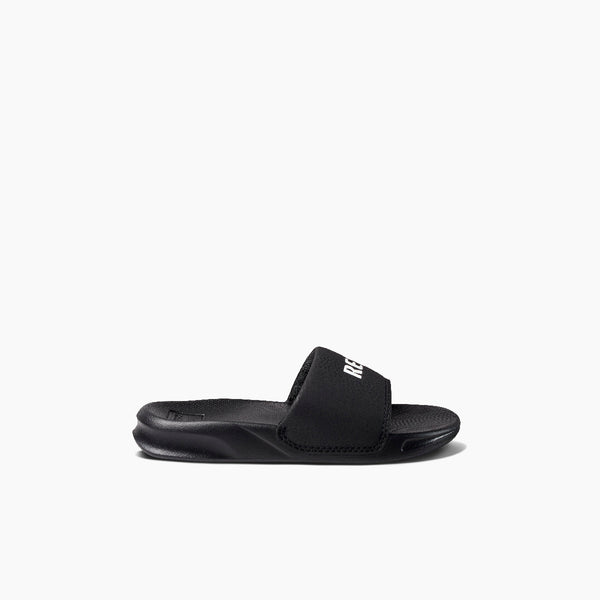 Reef Boys' Sandals (5-10 Years) Kids One Slide Reef Black/White