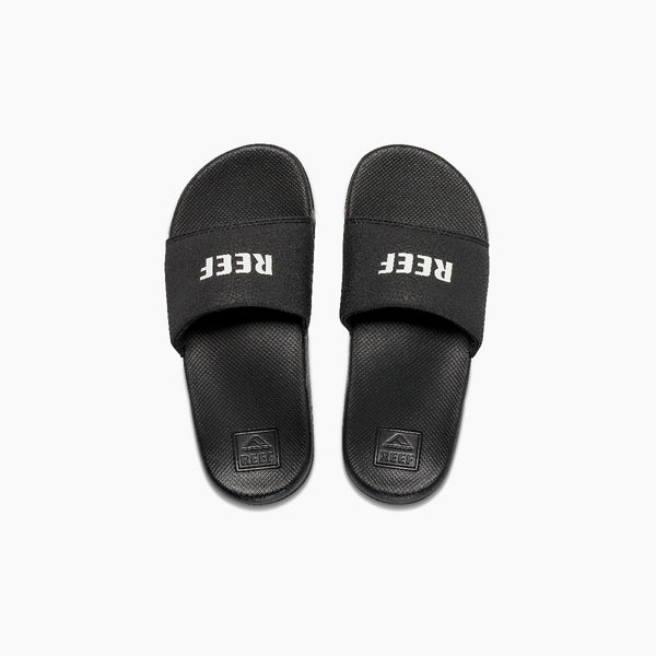 reef Boys' Sandals (5-10 Years) Kids One Slide Reef Black/White