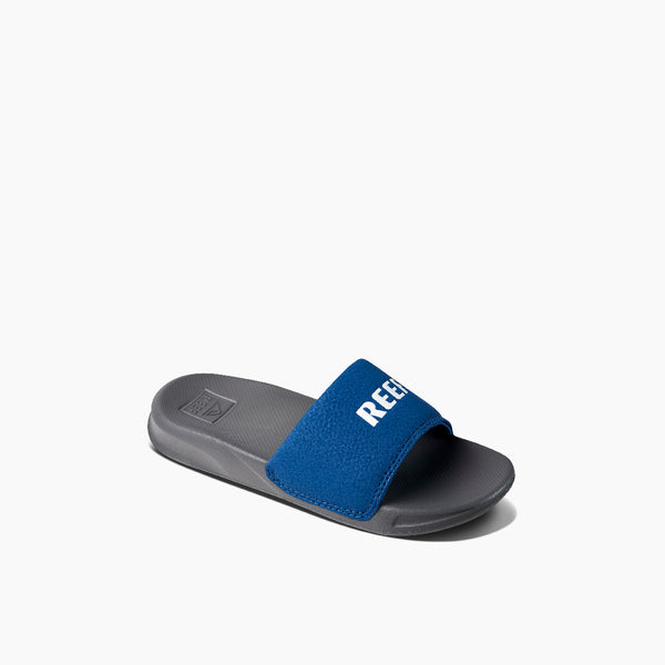Reef Boys' Sandals (5-10 Years) Kids One Slide Reef Grey/Blue