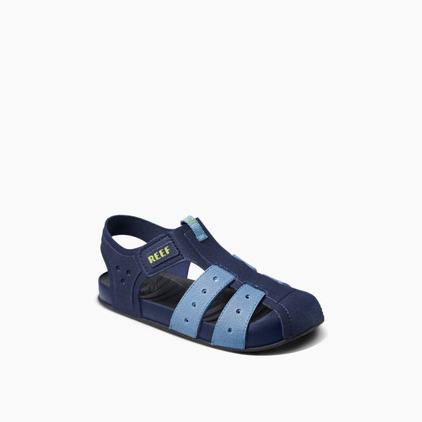 Reef Boys' Sandals (5-10 Years) Kids Water Beachy Grey/Ocean/Lime
