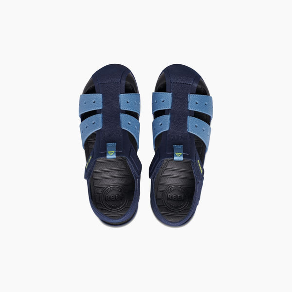 reef Boys' Sandals (5-10 Years) Kids Water Beachy Grey/Ocean/Lime