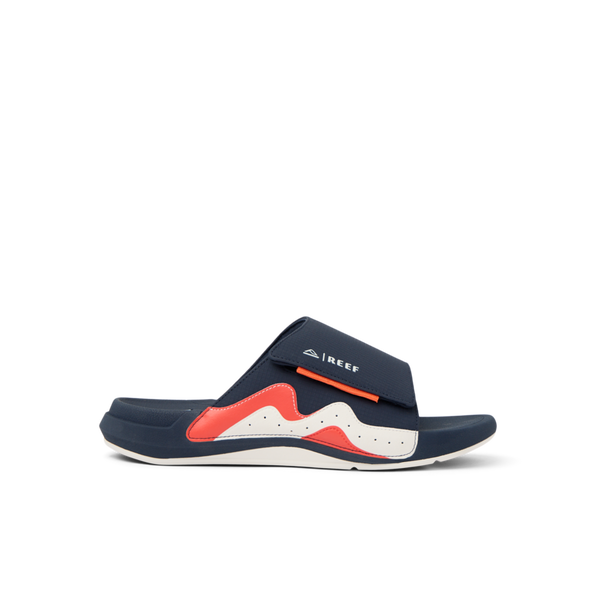 reef Cozy Collection For Men Cruiser Slide Navy/White/Orange