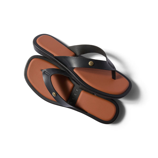 Reef Flat Sandals & Flip Flops Willow Ella Black/Cocoa