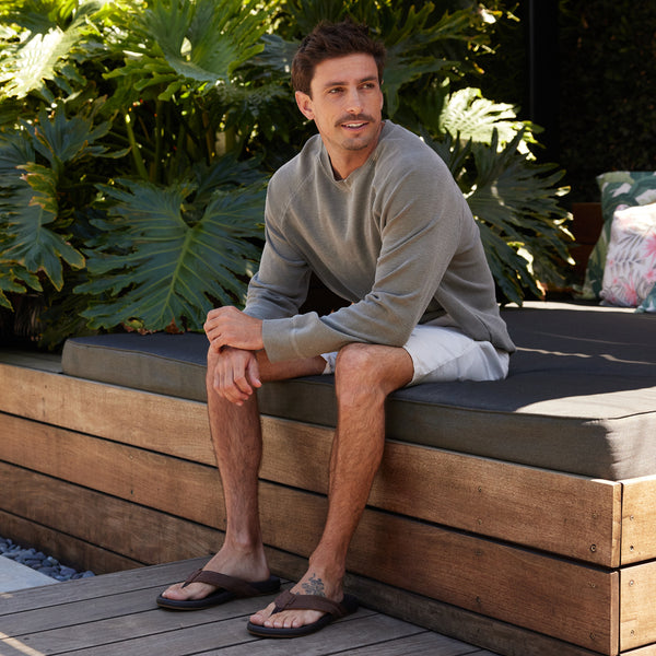 Reef Gifts For Him Cushion Phantom 2.0 Leather Brown/Black