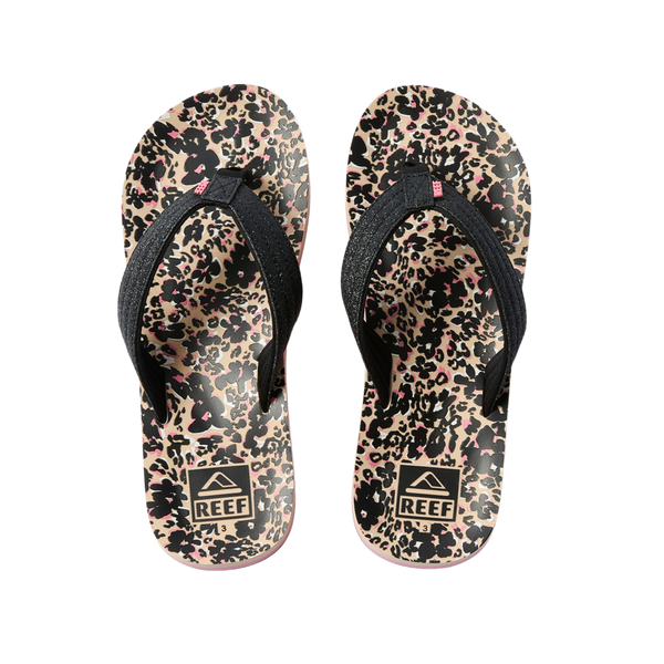 reef Girls' Sandals (5-10 Years) Kids Ahi Floral Cheetah