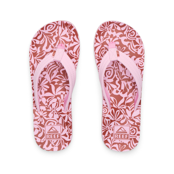 reef Girls' Sandals (5-10 Years) Kids Ahi Pink Modern Floral
