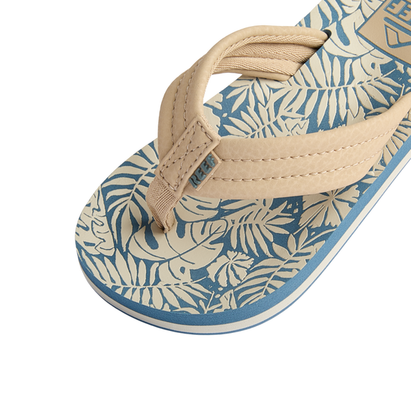 Reef Kids' And Toddlers' Sandals Kids Ahi Blue/Tan Palm