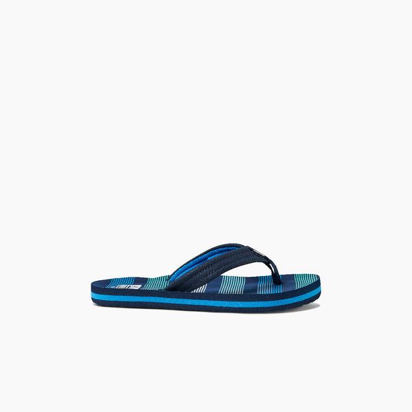Reef Kids' And Toddlers' Sandals Kids Ahi Deep Sea Stripes