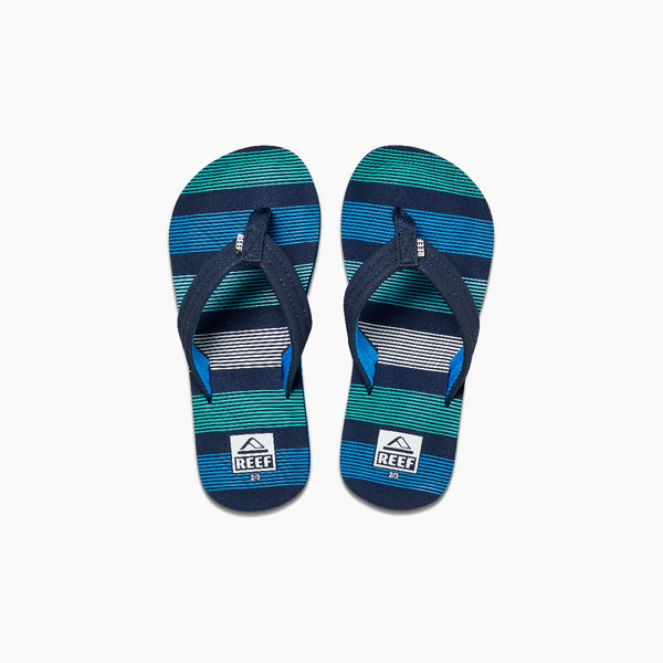 reef Kids' and Toddlers' Sandals Kids Ahi Deep Sea Stripes