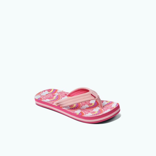 Reef Kids' And Toddlers' Sandals Kids Ahi Rainbows And Clouds