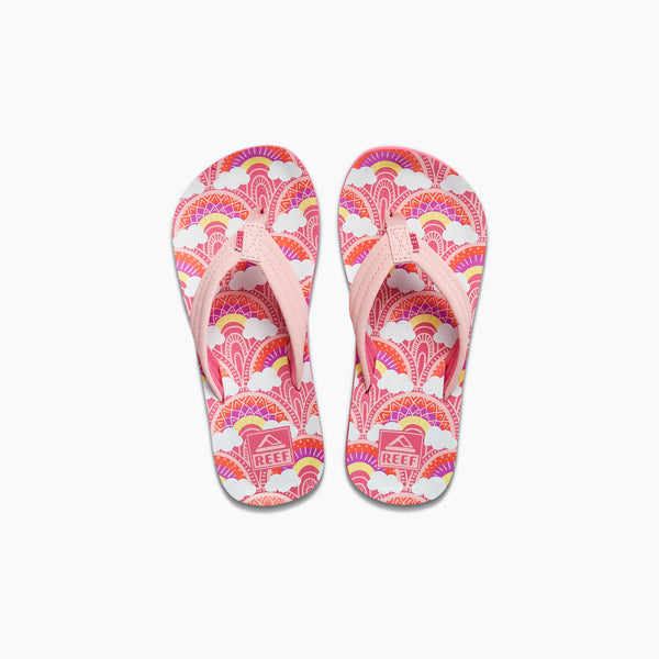 reef Kids' and Toddlers' Sandals Kids Ahi Rainbows And Clouds