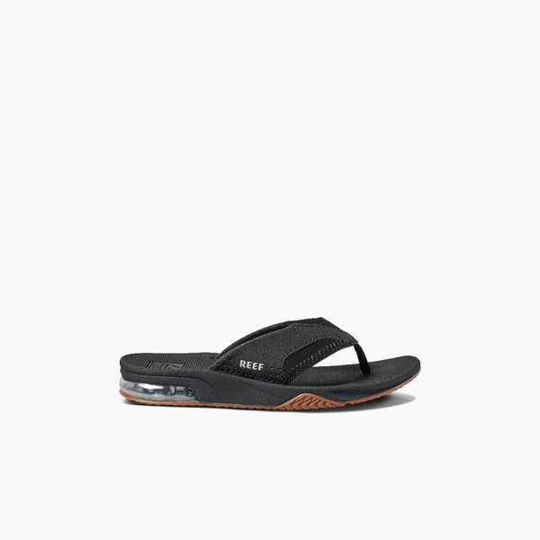 Reef Kids' And Toddlers' Sandals Kids Fanning Black/Silver