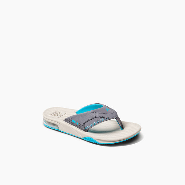 Reef Kids' And Toddlers' Sandals Kids Fanning Grey/Aqua/Oak