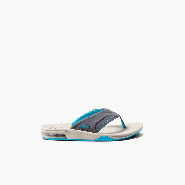 Reef Kids' And Toddlers' Sandals Kids Fanning Grey/Aqua/Oak