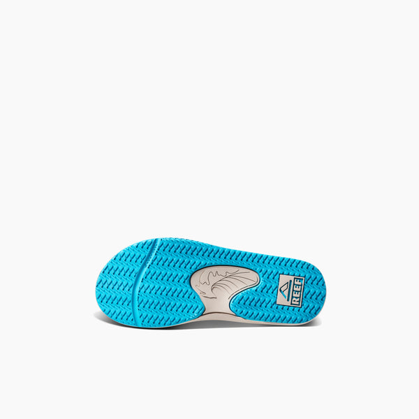 Reef Kids' And Toddlers' Sandals Kids Fanning Grey/Aqua/Oak