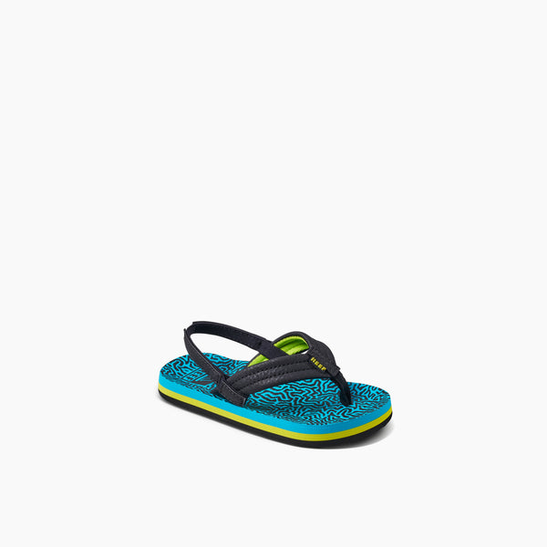 Reef Kids' And Toddlers' Sandals Little Ahi Blue Coral