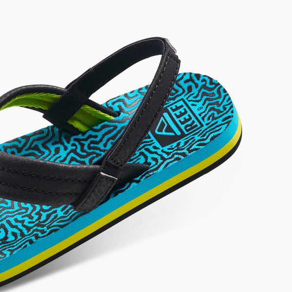 Reef Kids' And Toddlers' Sandals Little Ahi Blue Coral