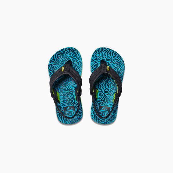 reef Kids' and Toddlers' Sandals Little Ahi Blue Coral