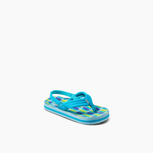 Reef Kids' And Toddlers' Sandals Little Ahi Blue Fish