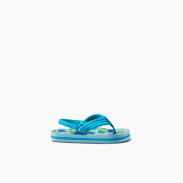 Reef Kids' And Toddlers' Sandals Little Ahi Blue Fish