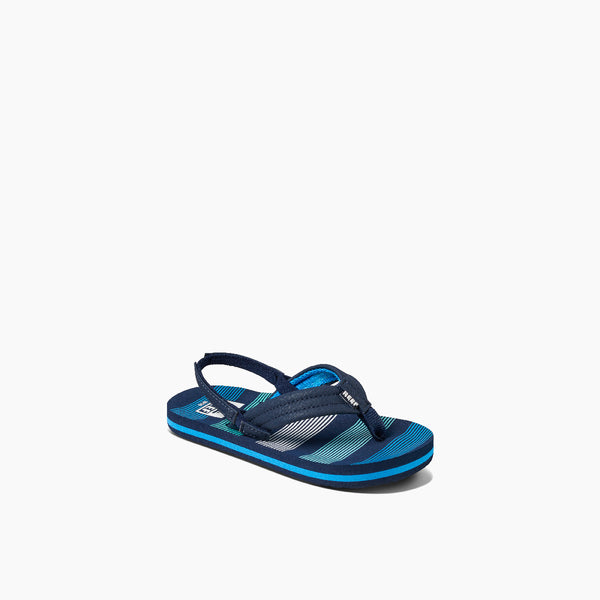 Reef Kids' And Toddlers' Sandals Little Ahi Deep Sea Stripes