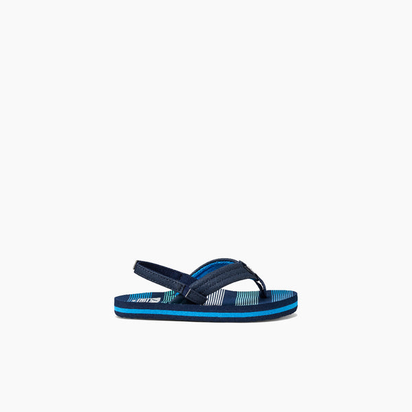 Reef Kids' And Toddlers' Sandals Little Ahi Deep Sea Stripes