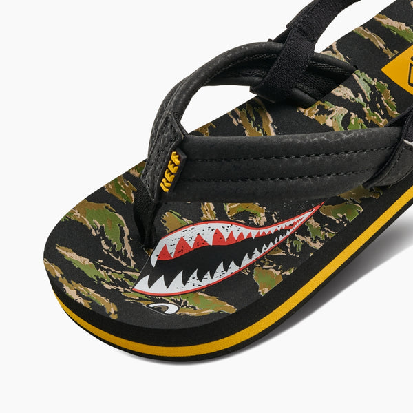 Reef Kids' And Toddlers' Sandals Little Ahi Tiger Shark