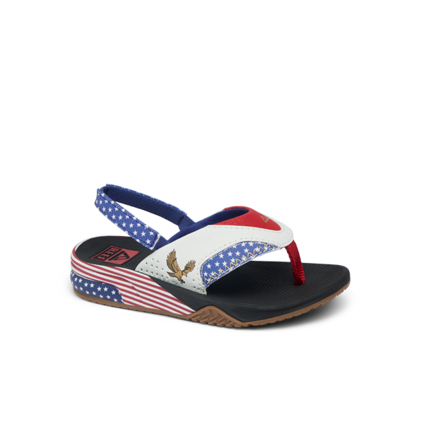 Reef Kids' And Toddlers' Sandals Little Fanning Golden Eagle Black