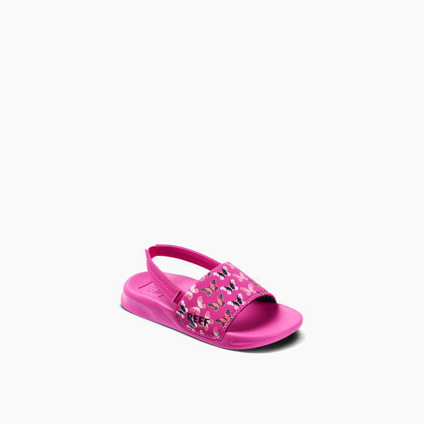Reef Kids' And Toddlers' Sandals Little One Slide Orchid Butterfly