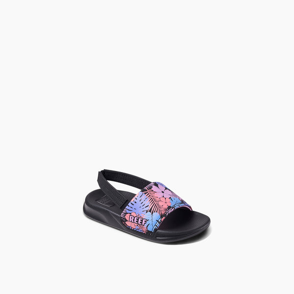 Reef Kids' And Toddlers' Sandals Little One Slide Purple Fronds