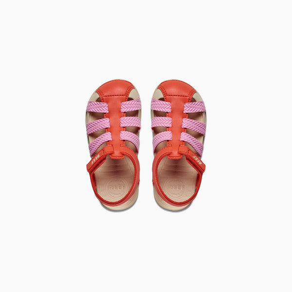 reef Kids' and Toddlers' Sandals Little Water Beachy Mandarin Red