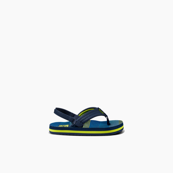 Reef Little Boys' Sandals (2-4 Years) Little Ahi Aqua Green Stripe