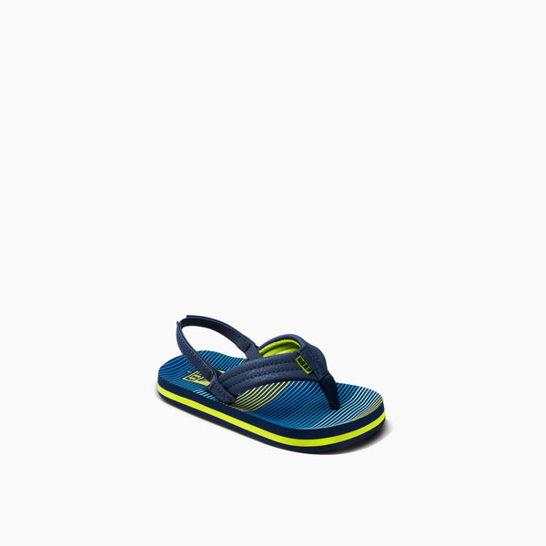 reef Little Boys' Sandals (2-4 Years) Little Ahi Aqua Green Stripe