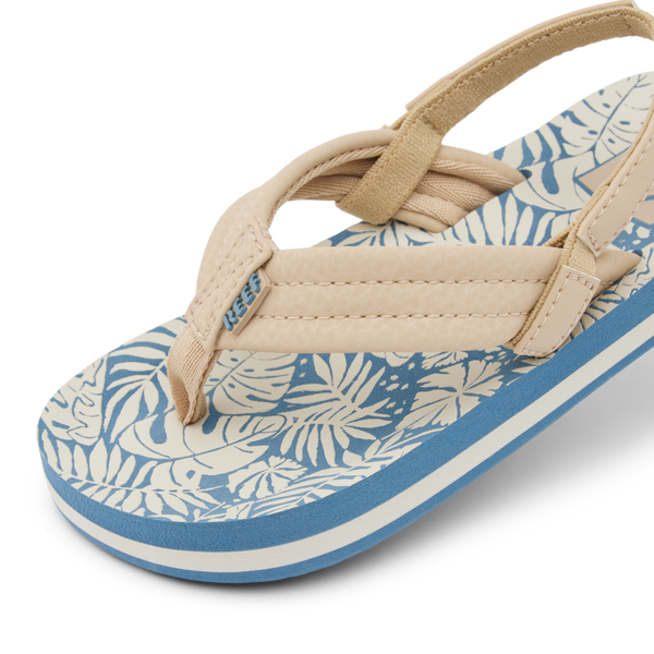 Reef Little Boys' Sandals (2-4 Years) Little Ahi Blue/Tan Palm