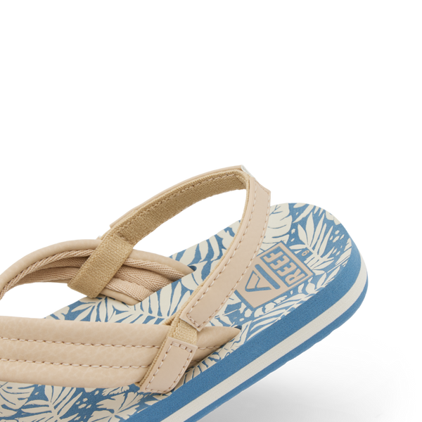Reef Little Boys' Sandals (2-4 Years) Little Ahi Blue/Tan Palm