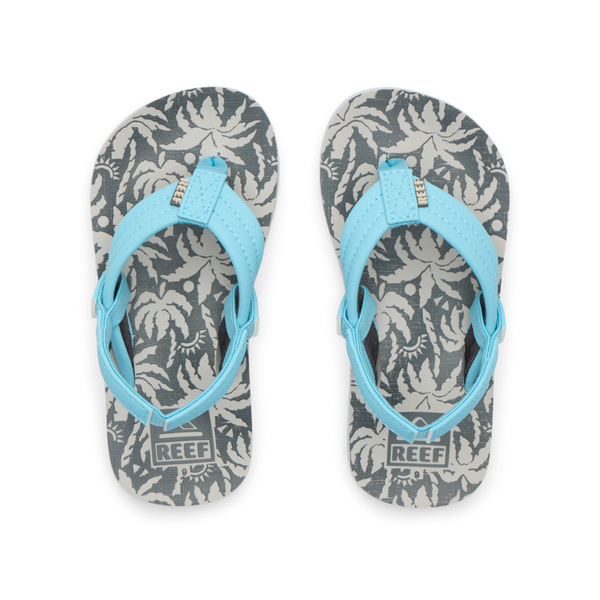 reef Little Boys' Sandals (2-4 Years) Little Ahi Light Blue Palm