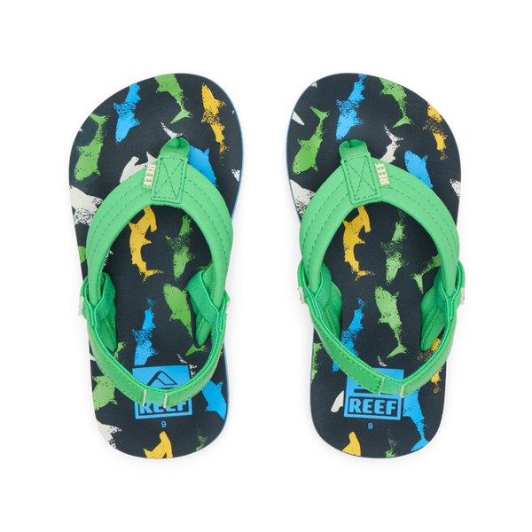 reef Little Boys' Sandals (2-4 Years) Little Ahi Multi Shark