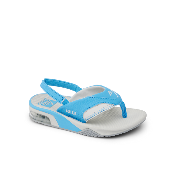Reef Little Boys' Sandals (2-4 Years) Little Fanning Light Grey/Light Blue