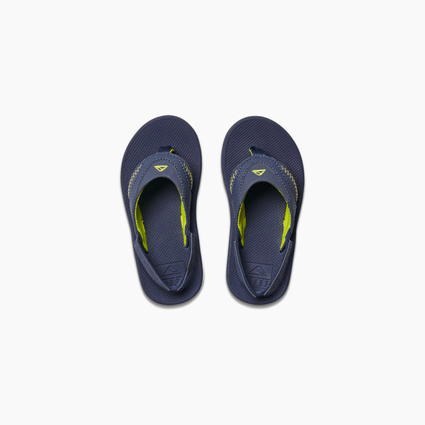 reef Little Boys' Sandals (2-4 Years) Little Fanning Lime/Navy